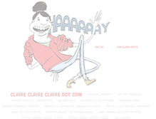 Tablet Screenshot of claireclaireclaire.com